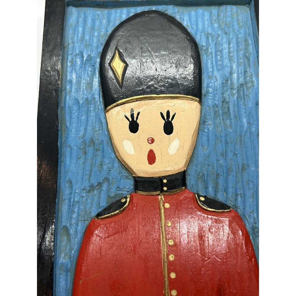 Wooden Toy Soldier Christmas Festive Holiday Decor Picture Nutcracker Ballet Art - Picture 6 of 8